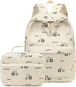 Sac à dos CAMTOP pour enfants, garçons et filles, sacs à dos préscolaires avec boîte à lunch, ensemble de sacs d'école maternelle pour tout-petits